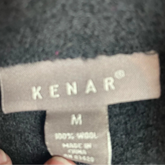 KENAR Black Size Medium 💯  Wool Cropped Jacket - Picture 3 of 4